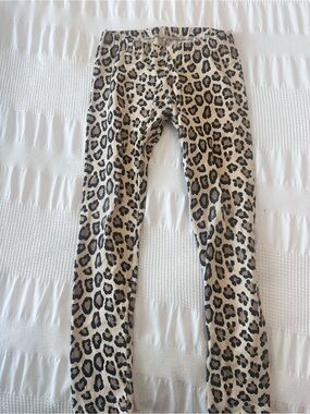 Janie and Jack Leopard Print Jeggings - Beige and Black